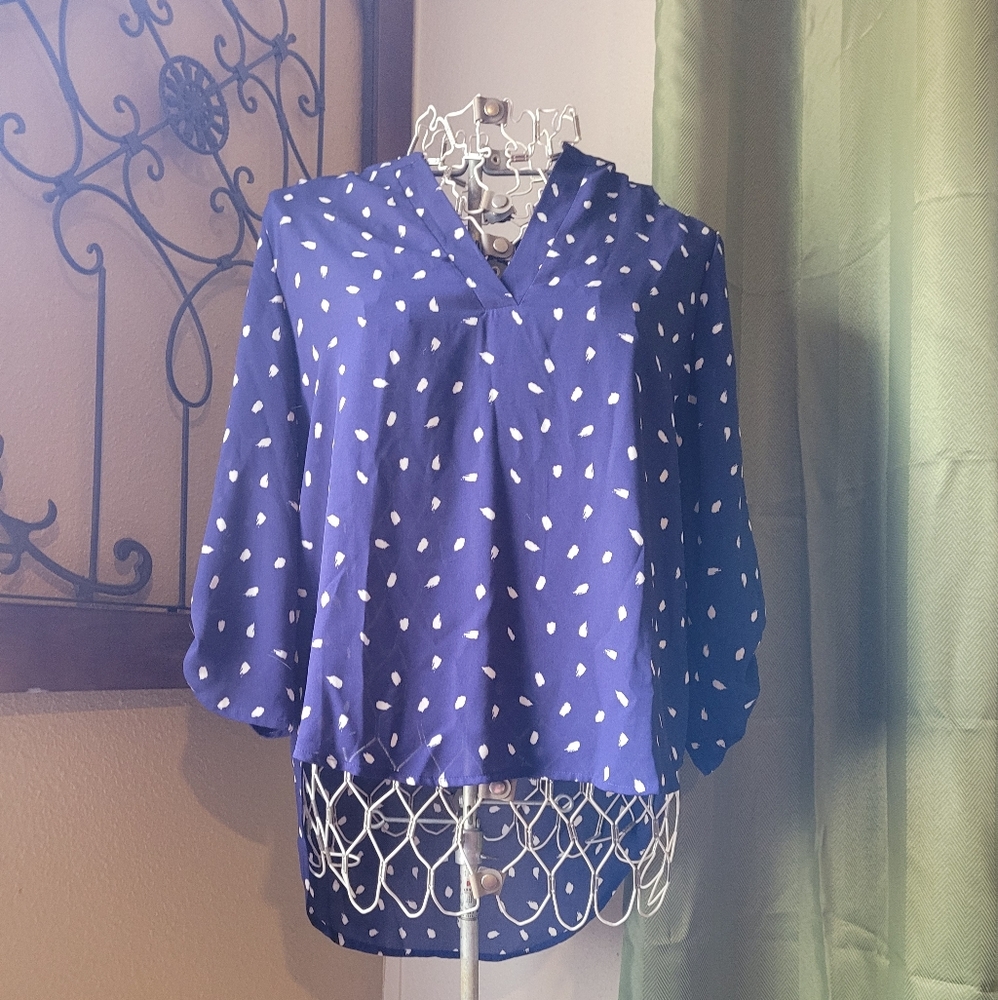 Mix by 41 Hawthorne blouse v neck Pullover